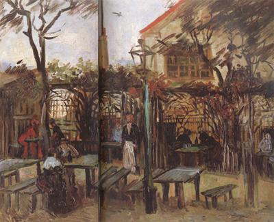 Vincent Van Gogh Terrace of a Cafe on Montmartre (nn04) oil painting image